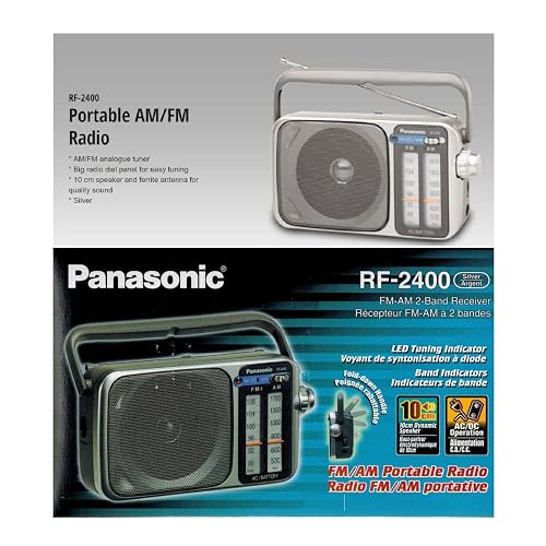 Panasonic RF-2400 Portátil Negro - Radio (Portátil, AM, FM, 88 - 108 MHz, 530 - 1600 kHz)