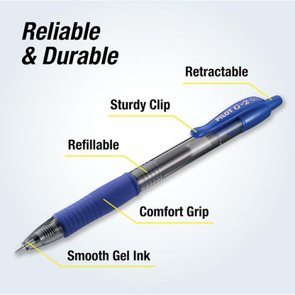 Pilot G2 Premium - Bolígrafos de gel de punta fina de 0,7 mm, punta fina, paquete de 14 unidades, ideales para la escuela, diario y escritura de oficina