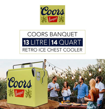 Enfriador retro para banquetes con abrebotellas de 13 L /14 cuartos de galón estilo clásico