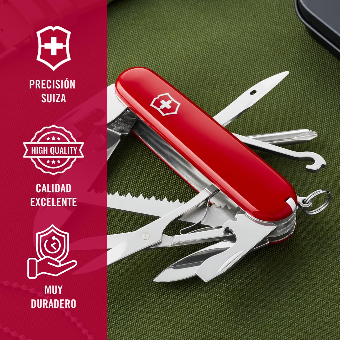 Victorinox Fieldmaster, color Rojo, 91 mm, 15 Usos