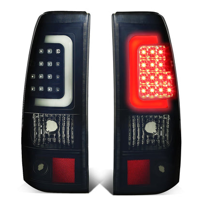 DNA Motoring TL-CSIL03-LED-3D-BK-SM Luz Trasera LED 3D para Silverado 2003-2006 y Sierra 2007, Negro/Ahumado