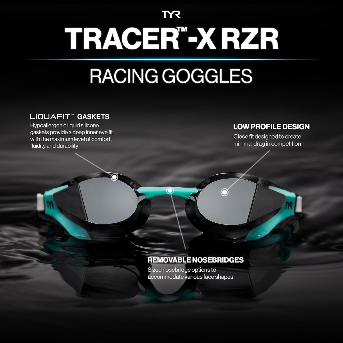 TYR TRACER X RAZOR MIRRORED ADULTFIT TRACER X RAZOR MIRRORED ADULTFITUnisex adulto