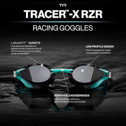 TYR TRACER X RAZOR MIRRORED ADULTFIT TRACER X RAZOR MIRRORED ADULTFITUnisex adulto