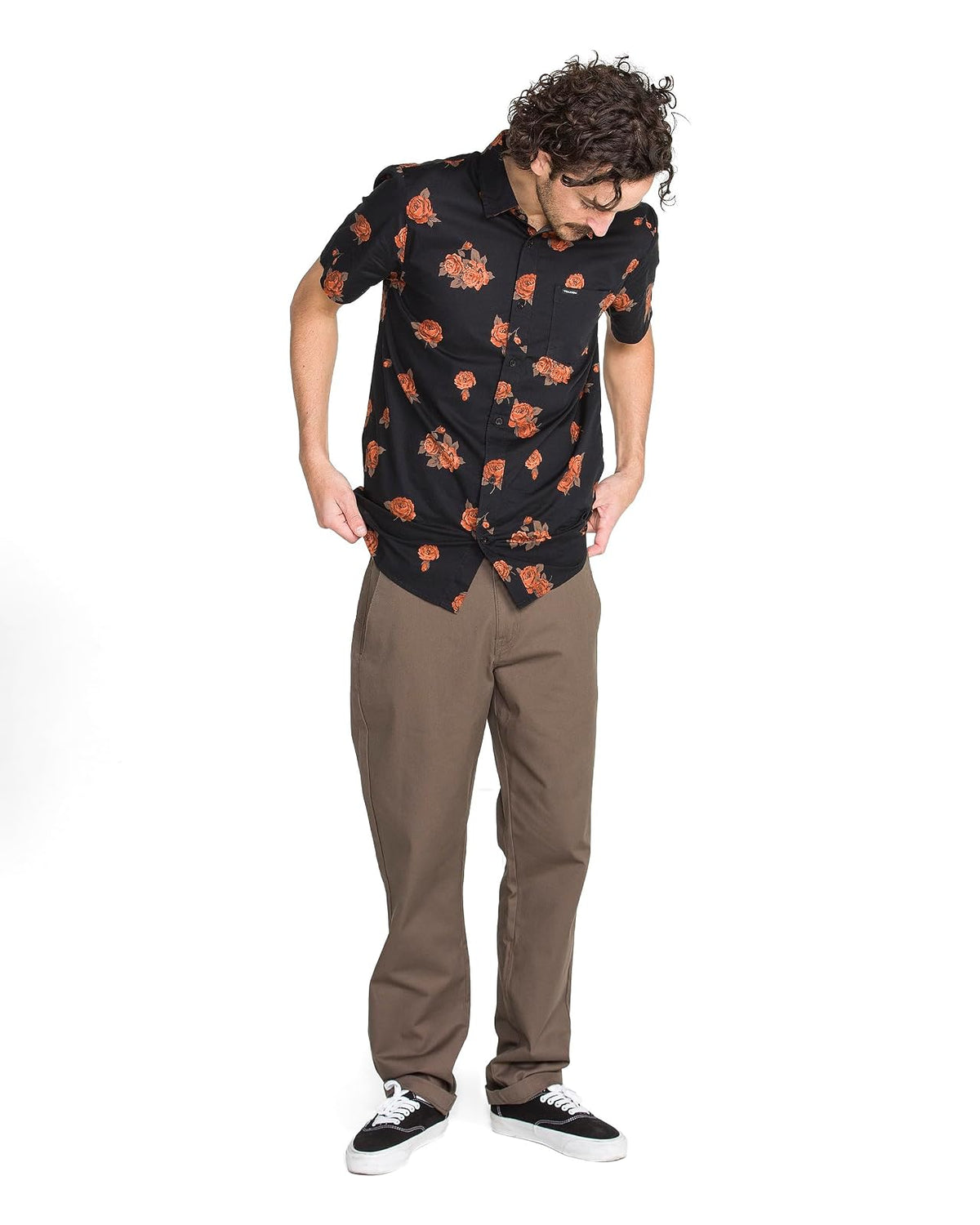 Volcom - Camisa Tejida de Manga Corta