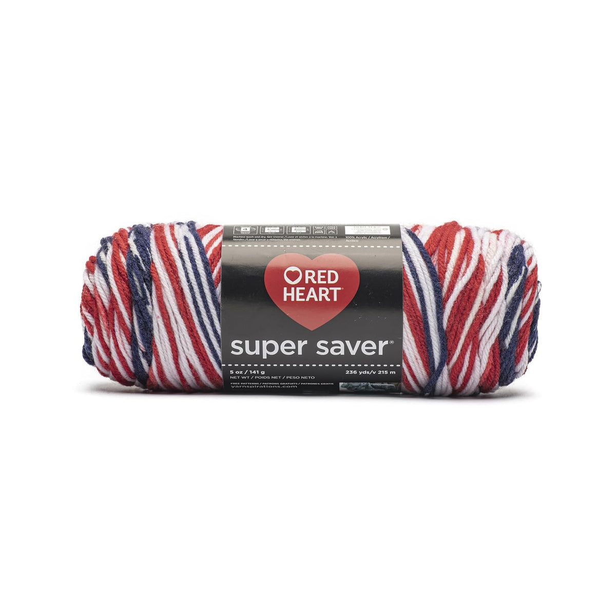 Red Heart Super Saver Ovillo de Estambre Acrílico - Americana - Impreso