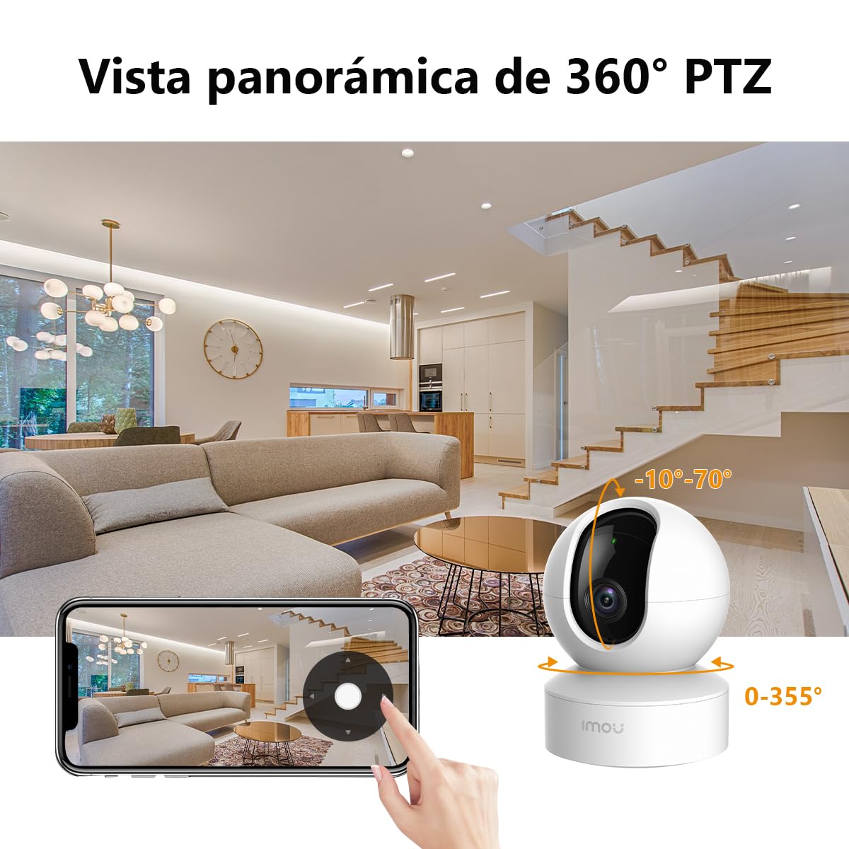 Imou IPC-DK2N Cámara WiFi Interior 4MP con Detección de Personas, Seguimiento Inteligente, Audio Bidireccional y Visión Nocturna