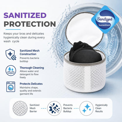 Woolite Nuevo y Mejorado sanitzed Treated- Brasier Bolsa de Lavado de Malla