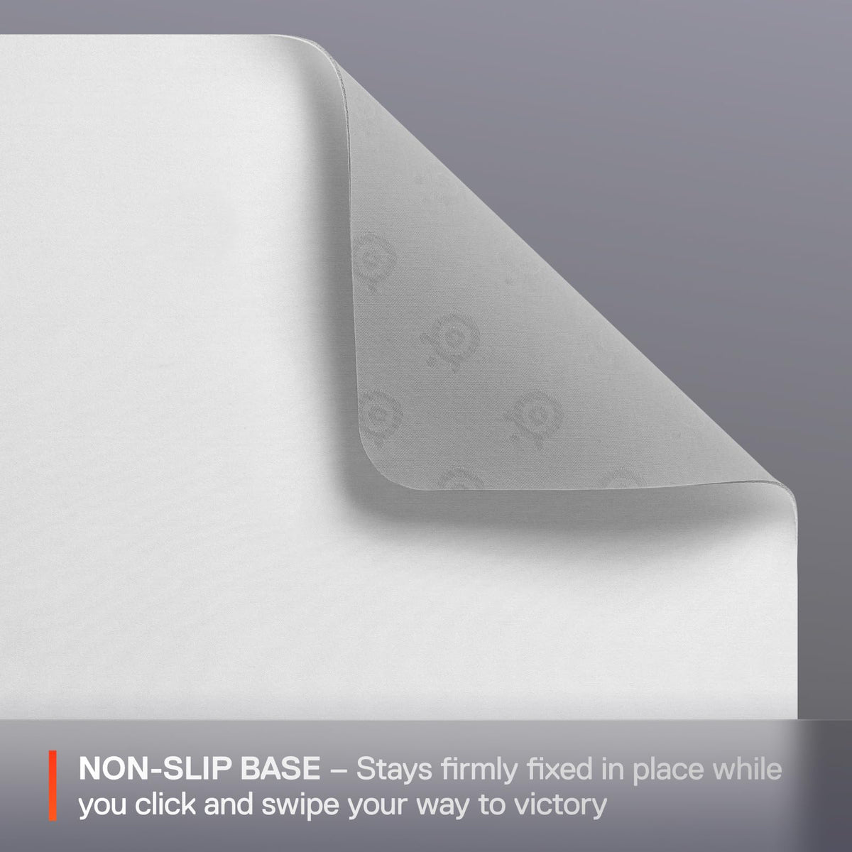 SteelSeries QcK Mouse Pad de Tela para Gaming – Superficie Exclusiva microtejida – Optimizado para sensores de Gaming – Máximo Control – Tamaño L – Color Blanco