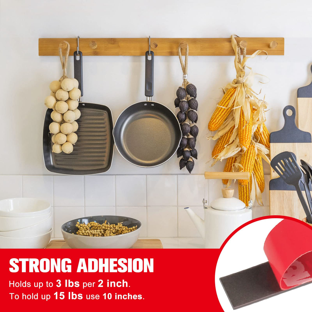 HitLights - Cinta adhesiva de doble cara, resistente e impermeable, de espuma de montaje, 10 pies de largo, 0.39 pulgadas de ancho para tiras de luces LED, decoración del hogar, automóvil, vidrio, letrero, hecha de cinta 3M