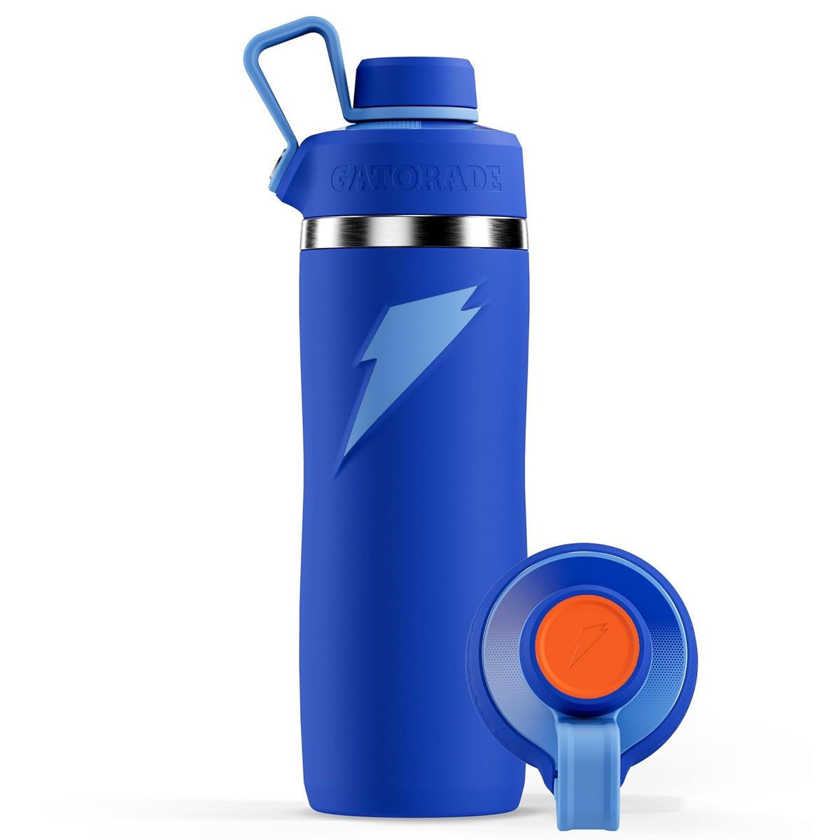 Gatorade Overtime Botella de Agua Acero Inoxidable 22 oz - Gorra giratoria - Azul