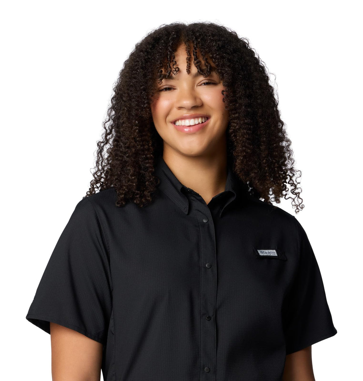 Columbia Camisa Tamiami II Manga Corta para Mujer - Protección Solar Omni-Shade y Gestión de Humedad Omni-Wick - Azul - Talla estándar