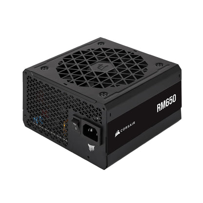 Corsair RM650 ATX 3.1 650W Fuente de Alimentación - Eficiencia 80 Plus Gold - Bajo Ruido - Modo Zero RPM - Totalmente Modular - Negro