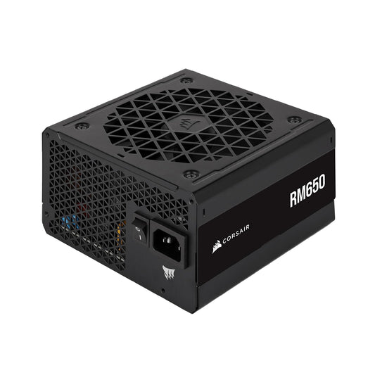 Corsair RM650 ATX 3.1 650W Fuente de Alimentación - Eficiencia 80 Plus Gold - Bajo Ruido - Modo Zero RPM - Totalmente Modular - Negro