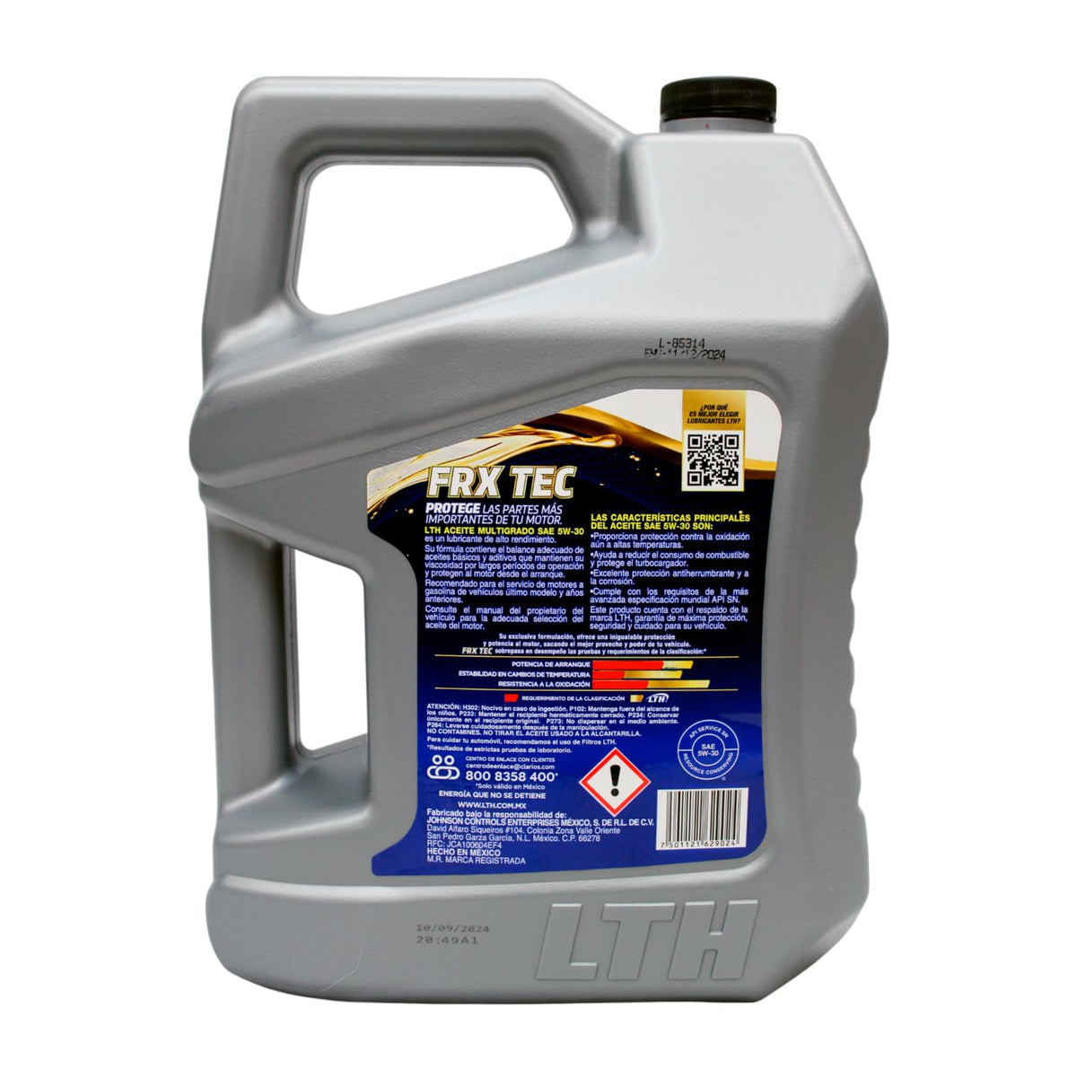 ACEITE MOTOR MULTIGRADO GASOLINA SAE 5W30 API SN 5 LTS