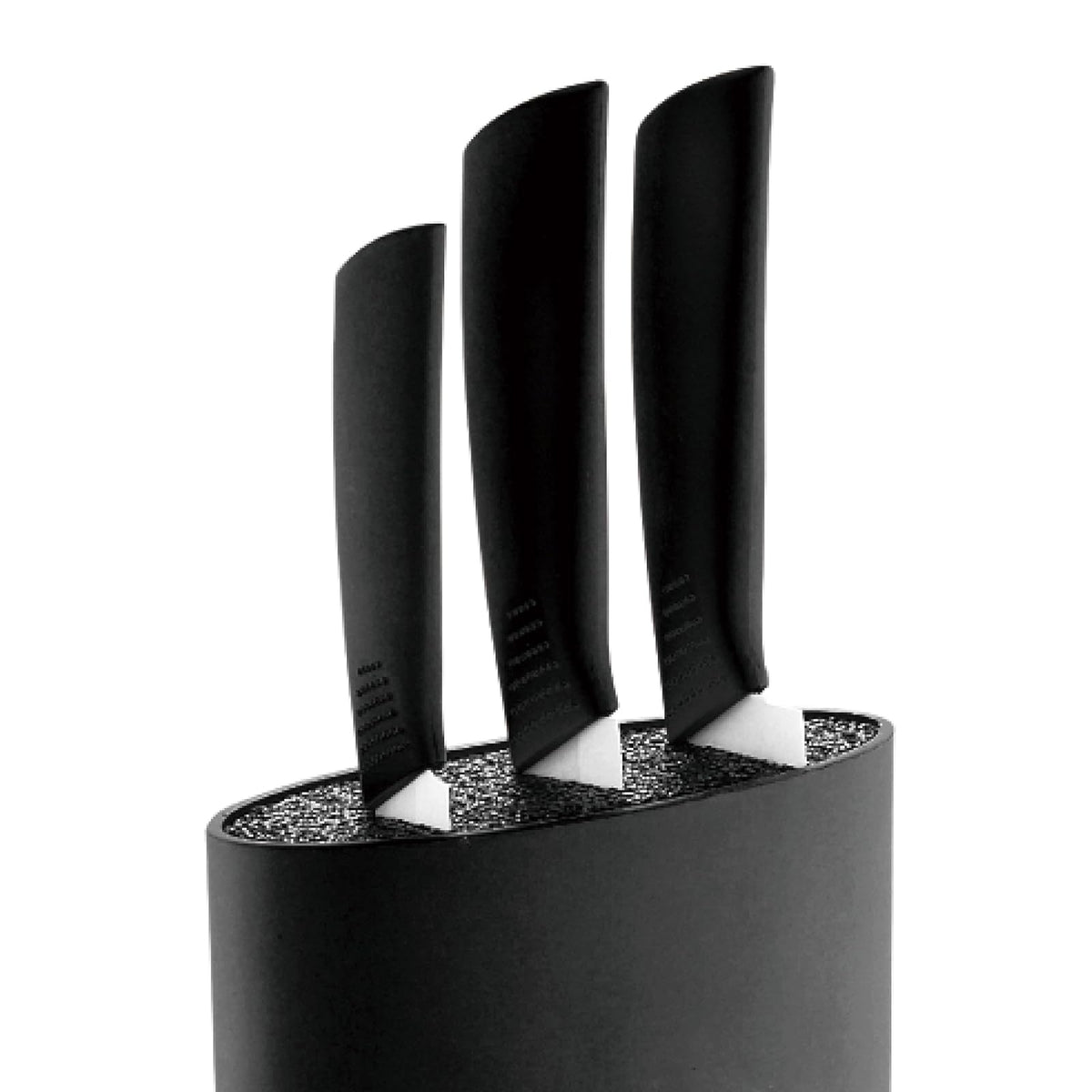 Bergner Soft Touch - Bloque Universal para Cuchillos (15,6 x 6,6 x 22 cm), Color Negro