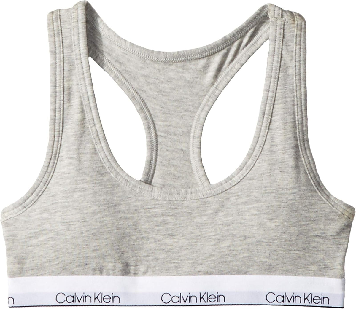 Calvin Klein Bralette Moldeado para niña - Gris jaspeado - G