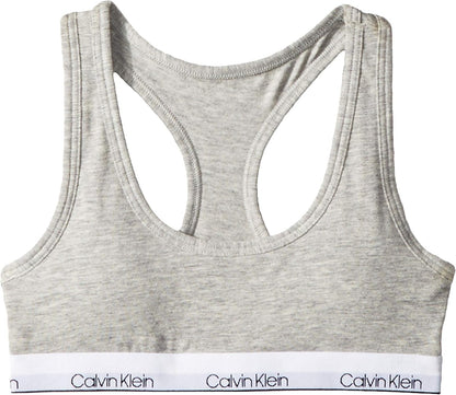 Calvin Klein Bralette Moldeado para niña - Gris jaspeado - G