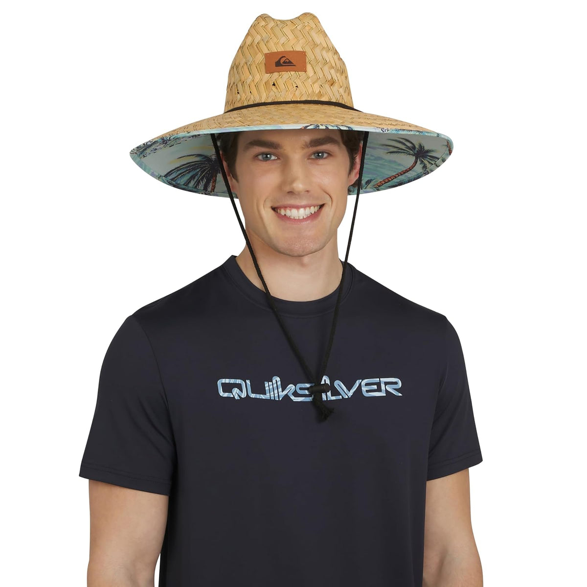 Quiksilver Wide Brim Outdoor Sun Protection Lifeguard Sombrero para el Sol Hombre - CH-M - Agua