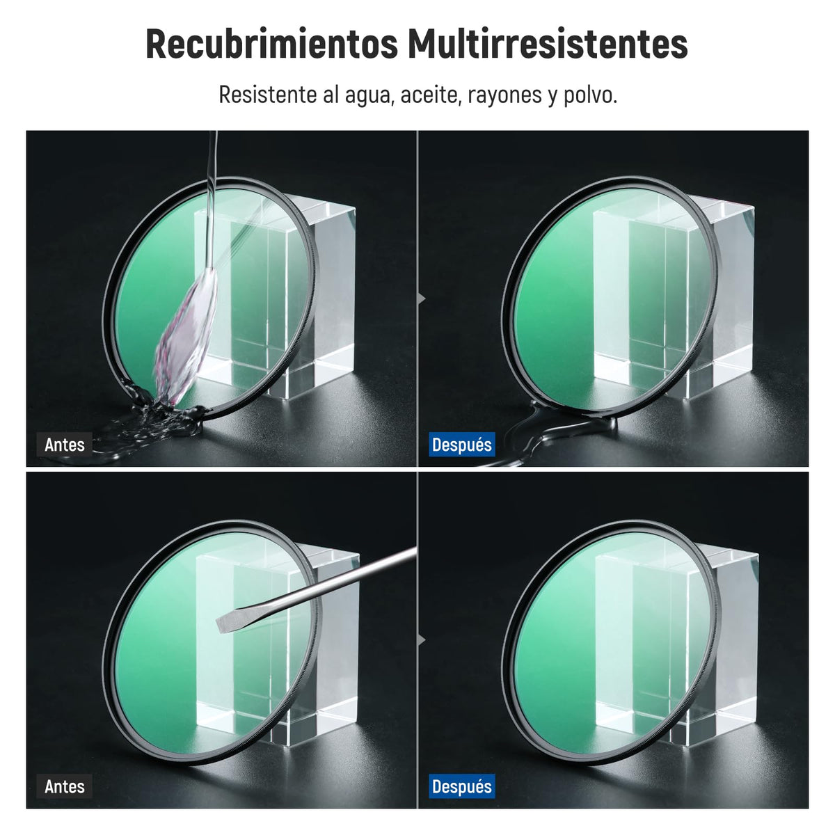 NEEWER Juego de 2 Filtros de Difusión Negra 1/4 y 1/8 de 49mm con Efecto Cinematográfico Nebuloso, Cristal Óptico Ultra Delgado con Múltiples Recubrimientos Nano para Vídeo, Vlog y Retratos