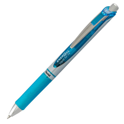 Pentel EnerGel Deluxe RTX Bolígrafo de gel líquido retráctil, línea media, punta de metal, tinta surtida, paquete de 3 (BL77BP3M2)