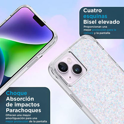 Case-Mate iPhone 14 Plus Case - Twinkle Diamond [10FT Drop Protection] [Compatible with MagSafe] Magnetic Cover with Cute Bling Sparkle for iPhone 14 Plus 6.7", Anti-Scratch, Shock Absorbent, Slim Fit