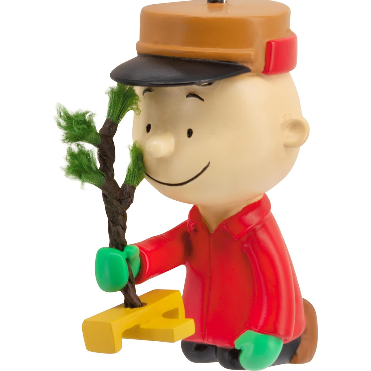 Hallmark Peanuts Charlie Brown con Adorno navideño de árbol, Regalos para Fans de los Cacahuetes