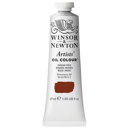 Winsor & Newton Artists' Oil Colour Pintura al Óleo Profesional, 37 ml - 37-ml Tube - Rojo (Indian Red)