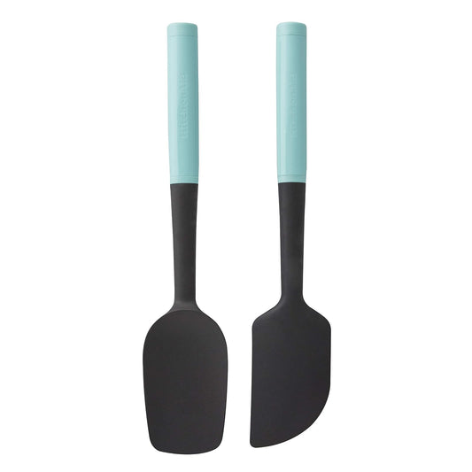 KitchenAid - Juego de espátulas, 2 piezas, Aqua Sky