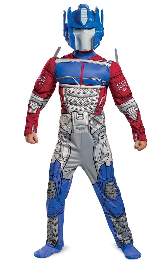 Disguise Disfraz Optimus Prime Transformers, Robot Superhéroe para Niño, Carnaval Talla M