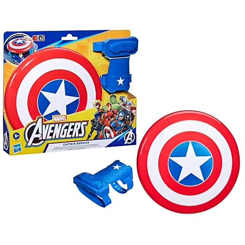Avengers Figura de Acción Capitán América, Escudo Magnético, Incluye 1 Escudo, 60 Meses-96 Meses