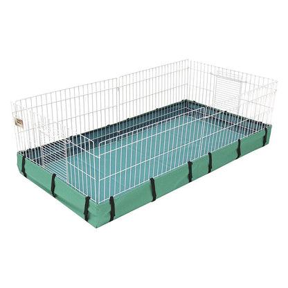 Jaula de cobayas de Guinea Habitat TM de Midwest, Fondo de Lona, Verde Azulado, 47.25" L x 23.75" W x 4.25" H