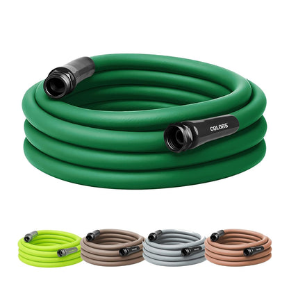 Flexzilla Colors Manguera de Jardín Flexible, Todo Clima, Conexiones sin Fugas - 5 - 8" x 25' 3 - 4" - Verde bosque