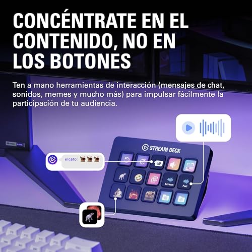 Elgato Stream Deck MK.2, controlador de estudio | Acciones de activación en OBS, Twitch, YouTube y más, comentarios visuales, cientos de complementos, funciona con Mac y PC