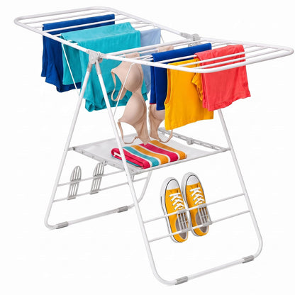 Honey-Can-Do - Secadero DRY-01610, resistente, diseño de alas de gaviota, color blanco