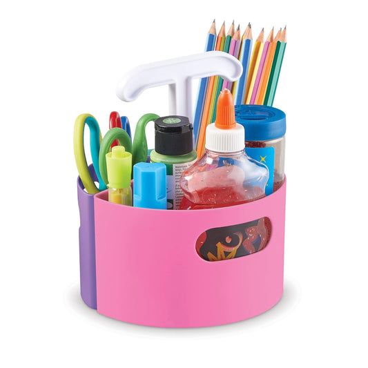 Learning Resources Create-a-Space - Mini Centro de Almacenamiento - Pastel, Aula Craft Keeper, Espacio para Hacer Espacio, Organizador de Profesores, Accesorios para el hogar, Juego de 4 Piezas