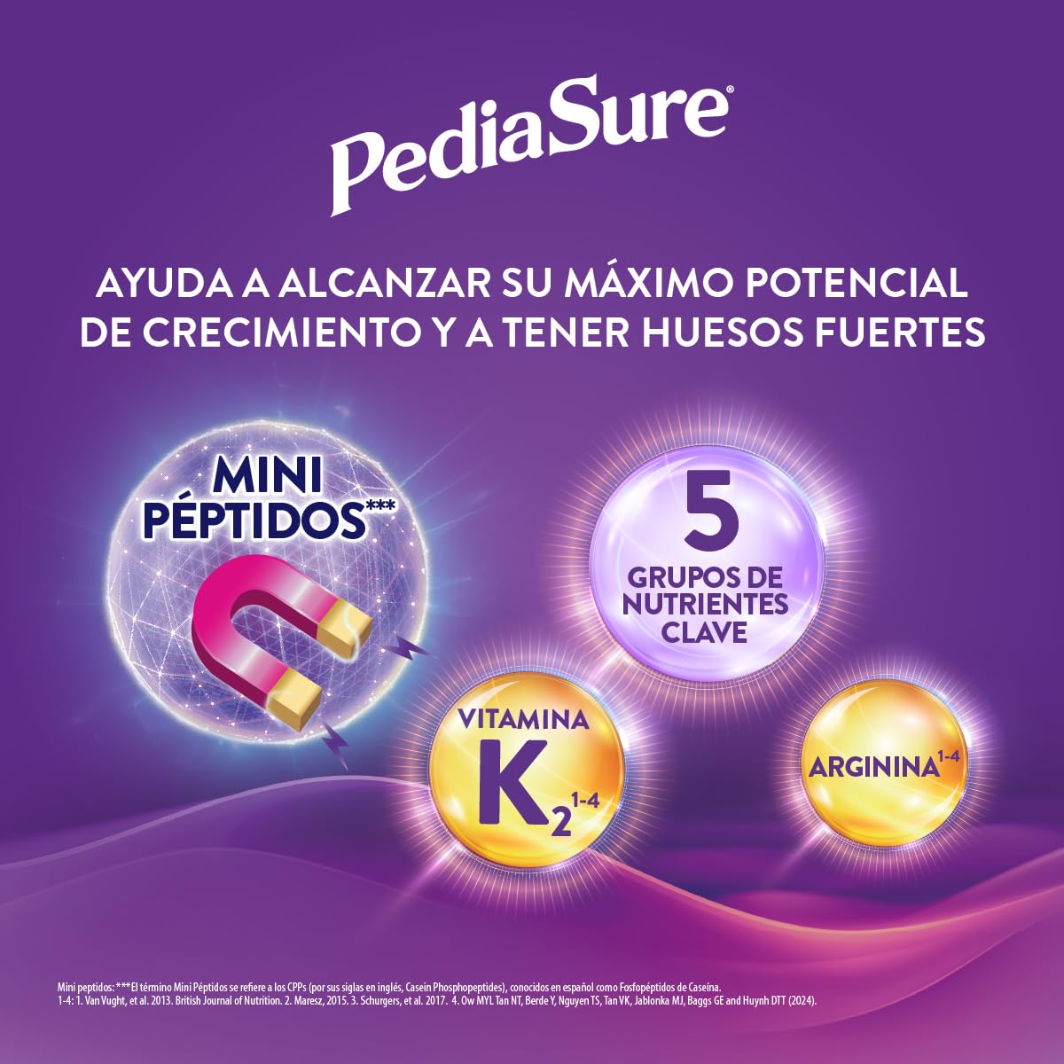PediaSure Vainilla- Alimentación Especializada Polvo 850 g | Formula especializada para niños de 1 a 10 años con 5 grupos de nutrientes clave que apoya el crecimiento de los huesos.
