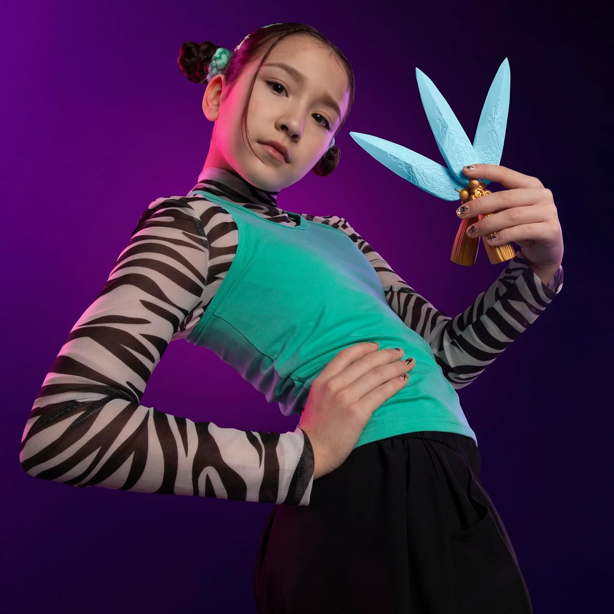 KPOP DEMON HUNTERS NERF Dagas Espirituales de Zoey Juguete de rol y Cosplay