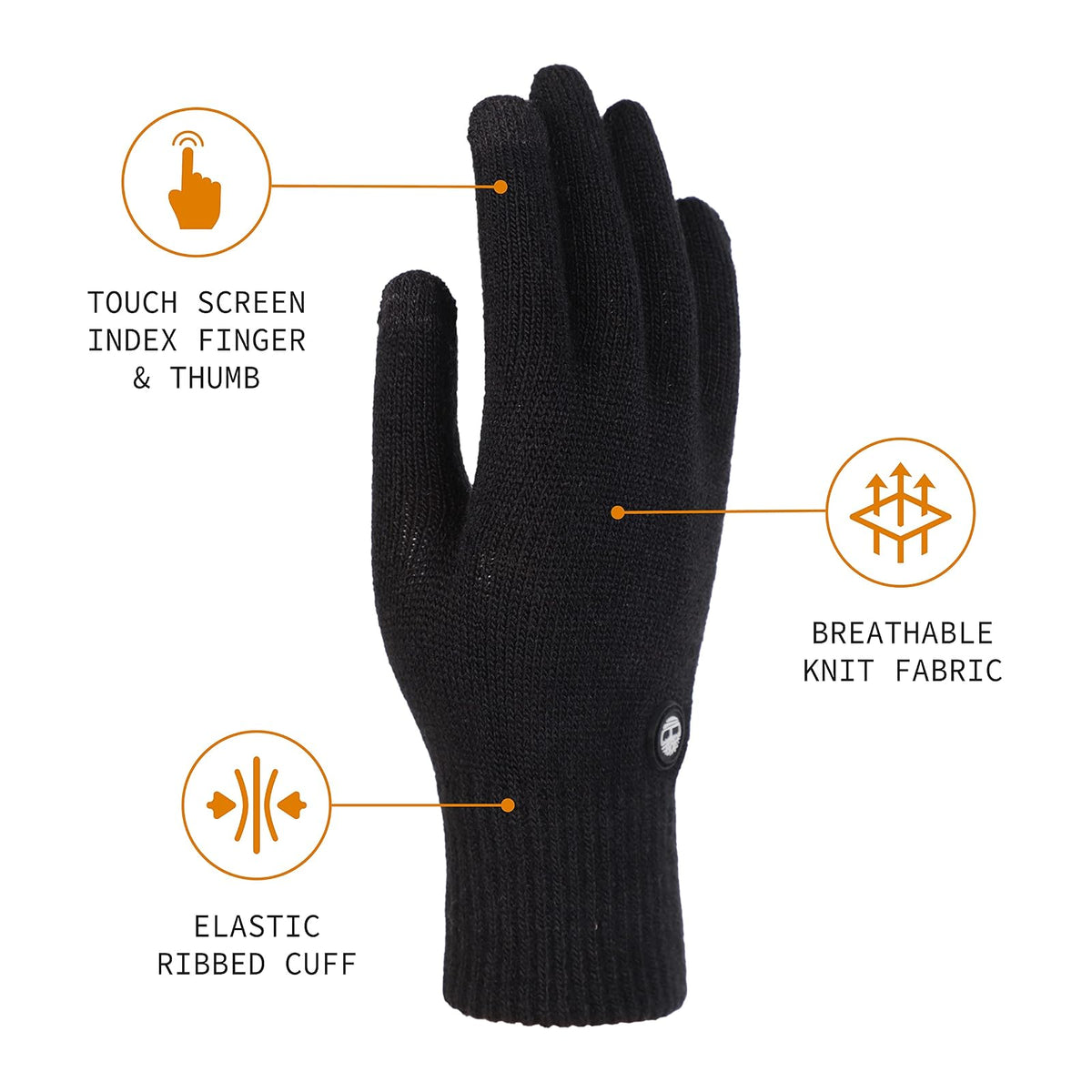 Timberland Guante mágico para hombre con tecnología de visualización táctil