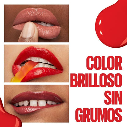 Maybelline New York Kit 4 Pack Superstay Vinyl Ink Coy + Cheeky + Royal + Lippy Labiales líquidos de larga duración