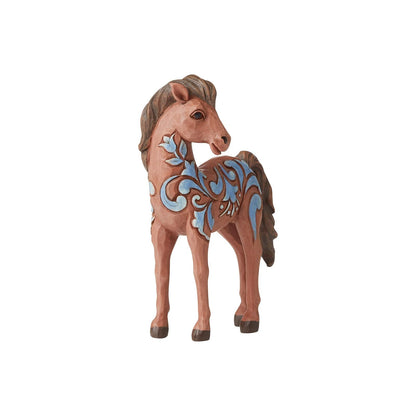 Enesco Jim Shore Heartwood Creek Pony Figura en Miniatura, 10 cm, Multicolor