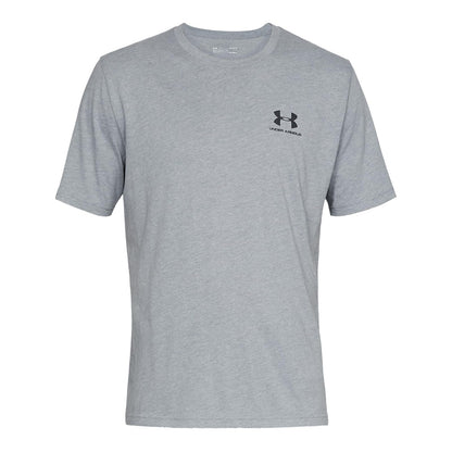 Under Armour Sportstyle - Playera de Manga Corta para Hombre - Estándar - XL - Gris (Steel Light Heather - Black - 036)
