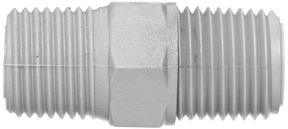 Tefen -12022308043 - Tubo de nailon 6/6, boquilla hexagonal, gris, macho NPT de 1/2" x 1/4" (paquete de 5)