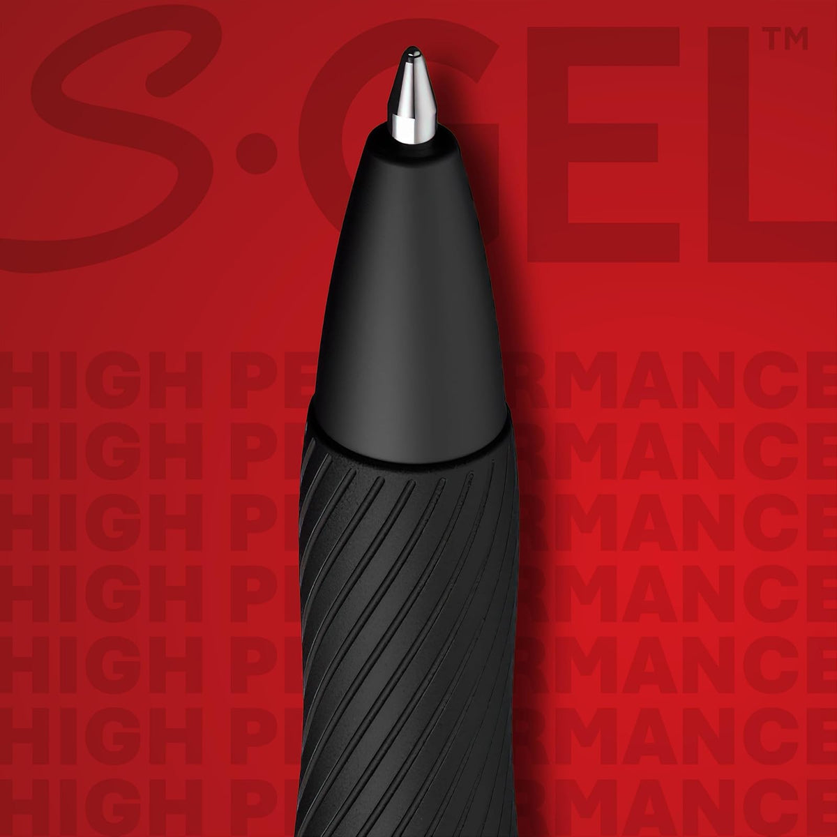 Sharpie S-Gel, bolígrafos de gel, punta media (0,7 mm), bolígrafo de gel de tinta negra, 12 unidades