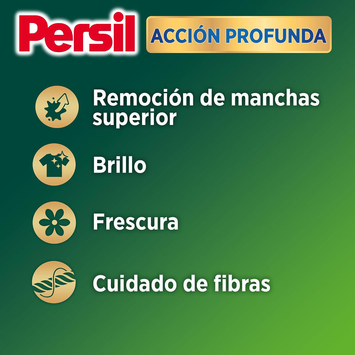 Persil Detergente Gel Universal 6.64L - 96 Cargas | Acción profunda, aroma fresco, biodegradable, toda la ropa, tecnología alemana
