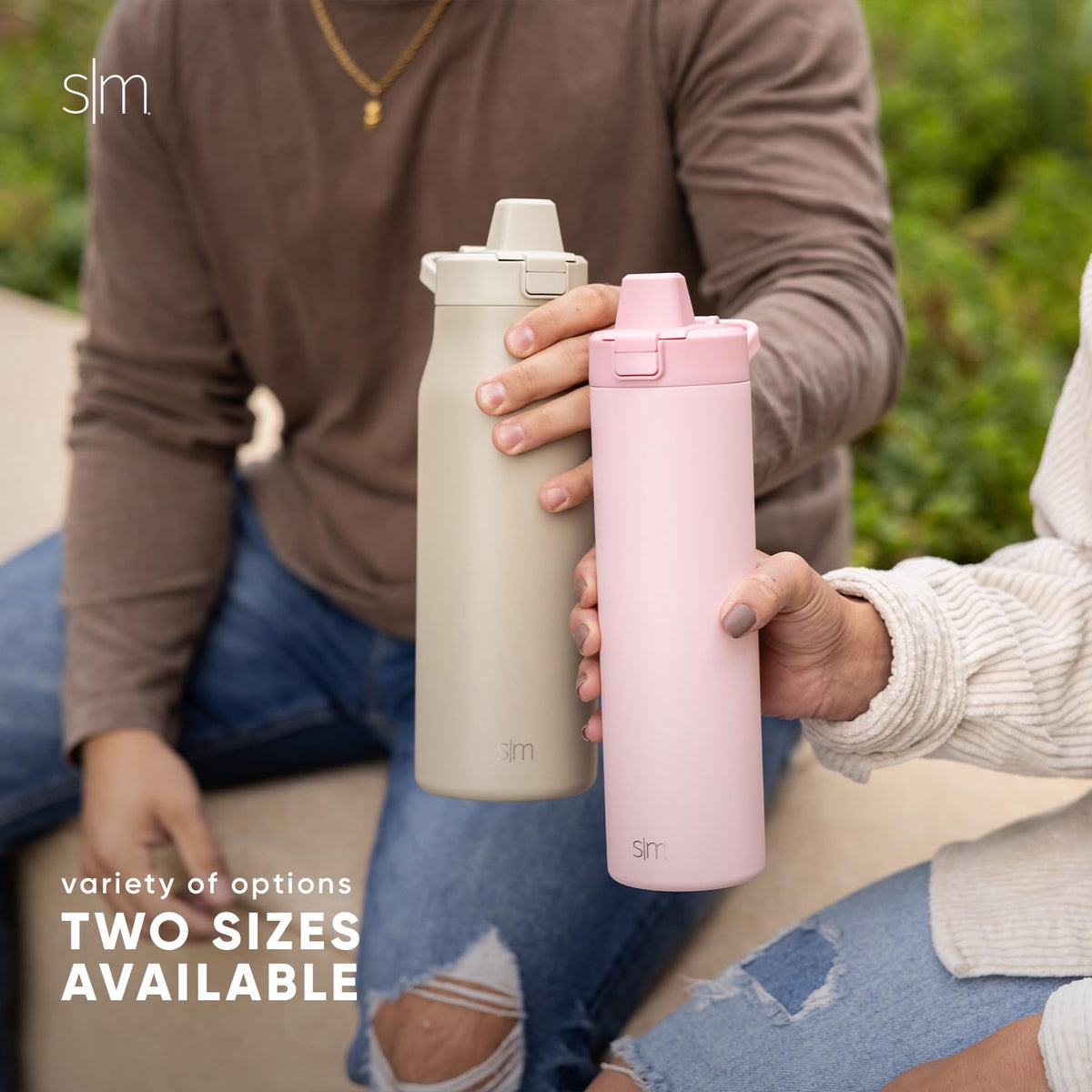 Simple Modern - Botella de agua filtrada | Filtro de carbono aislado de acero inoxidable botellas de agua de viaje | Reutilizable para agua potable limpia sobre la marcha | 34 onzas, Mauve Me