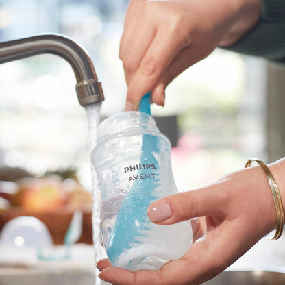 Philips Avent Biberón Natural Response 9 oz Traslúcido | Combina pecho y biberón fácilmente | Apoya el ritmo de alimentación de cada bebé | Flujo 3 - Medio | 1 pz | SCY903/01