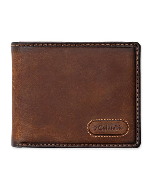 Columbia Everyday Bifold Wallet para hombre, múltiples ranuras para tarjetas, ventana de identificación