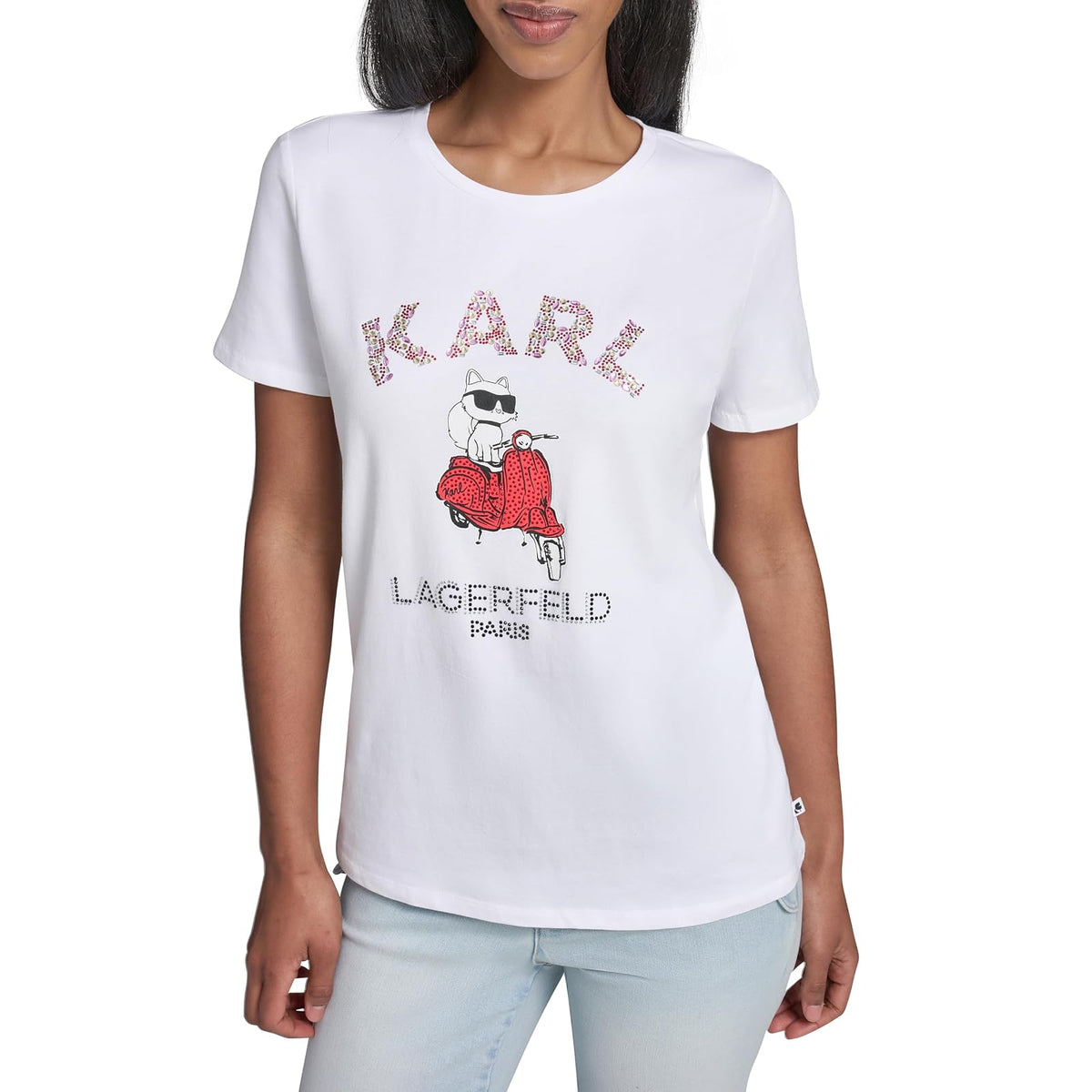 Karl Lagerfeld Choupette - Playera con Logotipo para Mujer