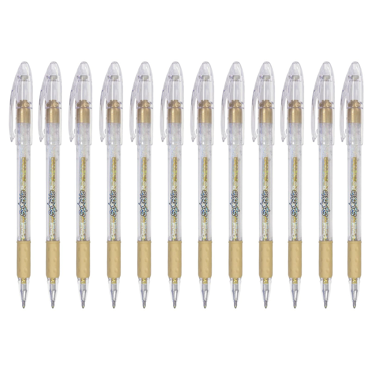 Bolígrafos de Sparkle Pop Ultra Tinta Gel Color Oro Caja con 12 Piezas-K91-DX
