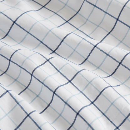 Nautica - Juego de sábanas matrimoniales, Juego de sábanas bajeras y Fundas de Almohada, Juego de Cama Casual (Azul Clarkson, matrimonial)